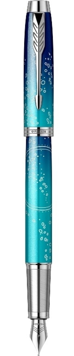 Перьевая ручка Parker IM Royal SE The Last Frontier Deep Sea CT, перо: F, цвет чернил: blue, в подарочной упаковке.