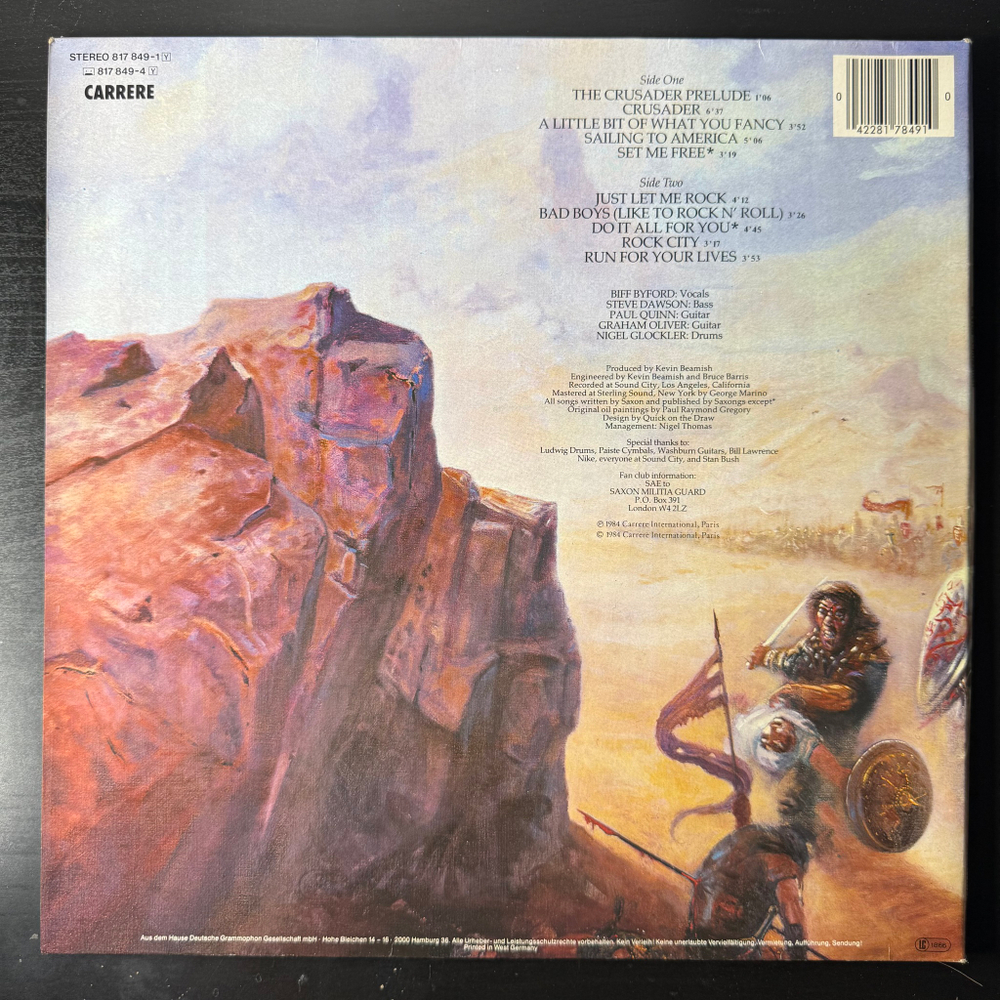 Saxon - Crusader (Германия 1984г.)