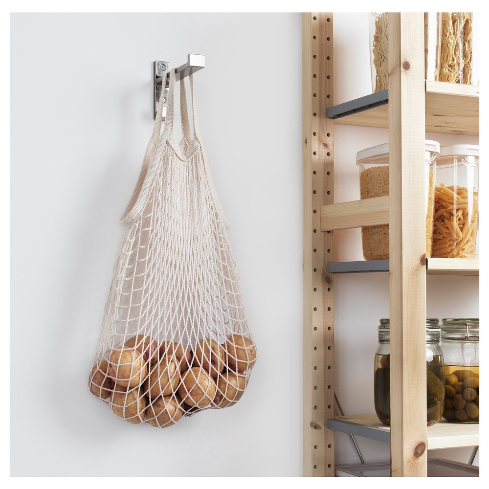 IKEA KUNGSFORS  (ИКЕА КУНГСФОРС)  -  Сумка-сетка, комплект 2 шт. - натуральный