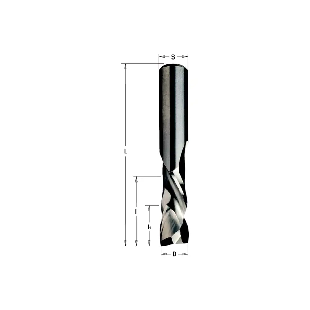 Фреза спиральная монолитная 8x32x80 Z=2+2 S=8 RH CMT 190.080.11