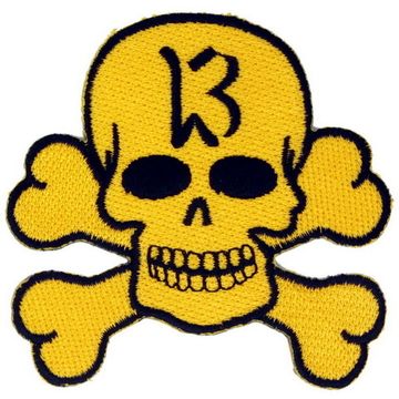 Нашивка Череп 13 (желтая)