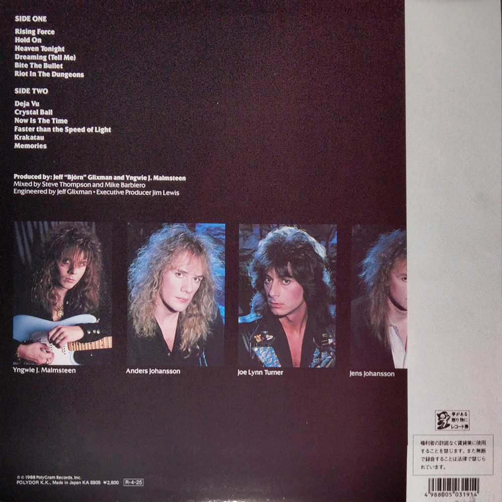 Yngwie J. Malmsteen's Rising Force / Odyssey (LP)