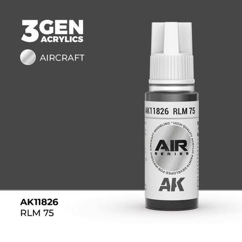 Акриловая краска AK Interactive RLM 75 3GEN AIR, 18мл