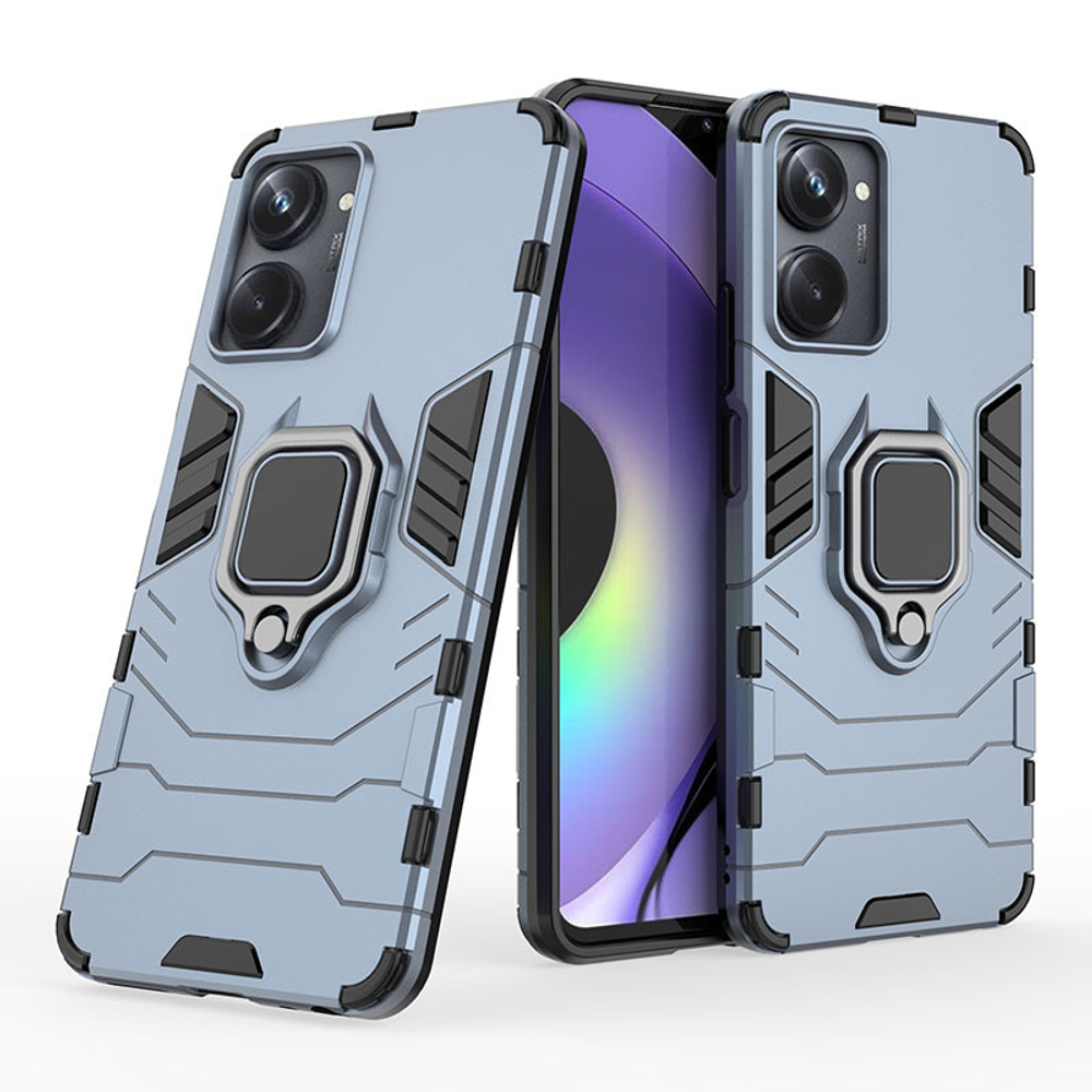 Противоударный чехол с кольцом Panther Case для Realme 10 Pro 5G
