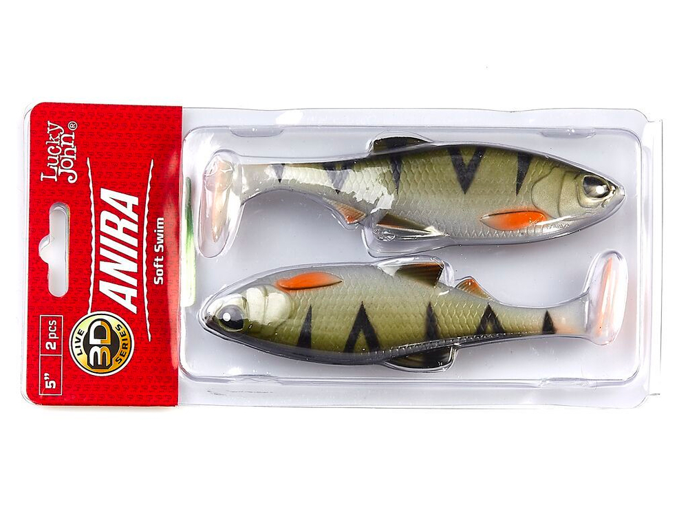 Виброхвосты LJ 3D Series ANIRA SOFT SWIM 5,0in (12,70)/A03 2шт.