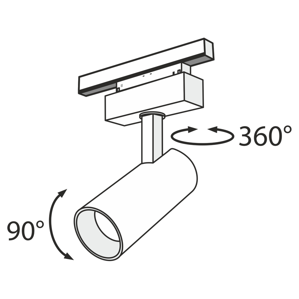Трековый светильник Technical TR019-2-15W4K-B