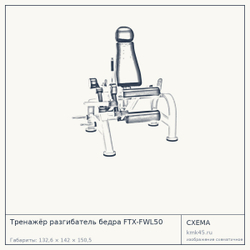 Тренажёр разгибатель бедра FTX-FWL50 — от 179 000 ₽