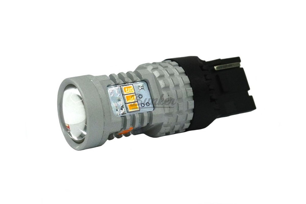 Светодиодная лампа Bunker W21W 14SMD 12V Оранжевая Не полярная