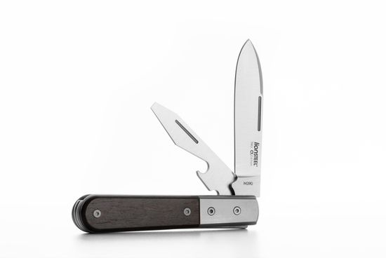 Складной нож Lion Steel "BARLOW Roundhead" L/CK0118 EB c клинком из стали Böhler M390 Microclean®, рукоять титан / дерево (Ebony)