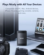 Внешний накопитель Lexar SL500 Portable SSD Magnetic Set 4TB, USB 3.2 Gen 2x2, R/W 2000/1800 МБ/с
