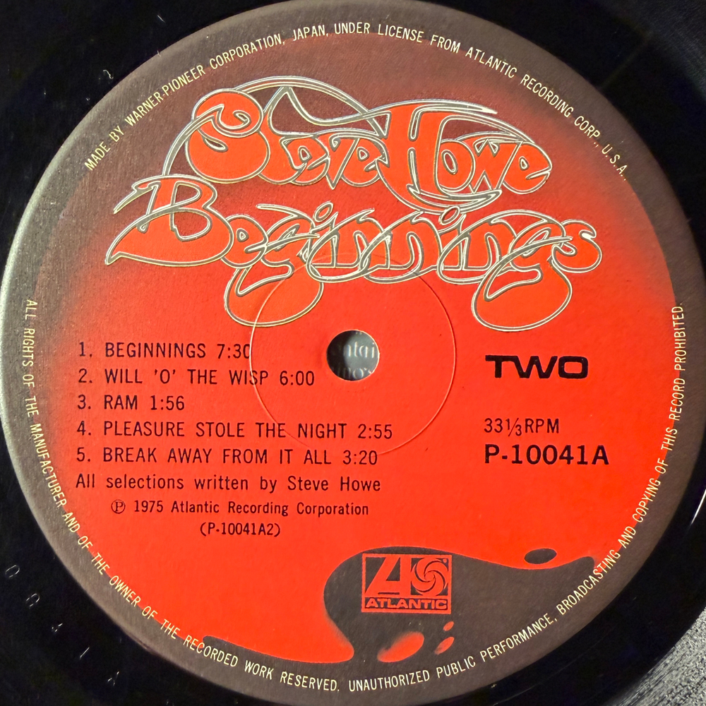 Steve Howe ‎– Beginnings (Япония 1975г.)