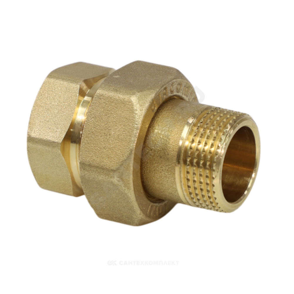 Соединитель латунь американка Ду 20 (3/4") прямой ВР/НР R18 Giacomini R18Y004