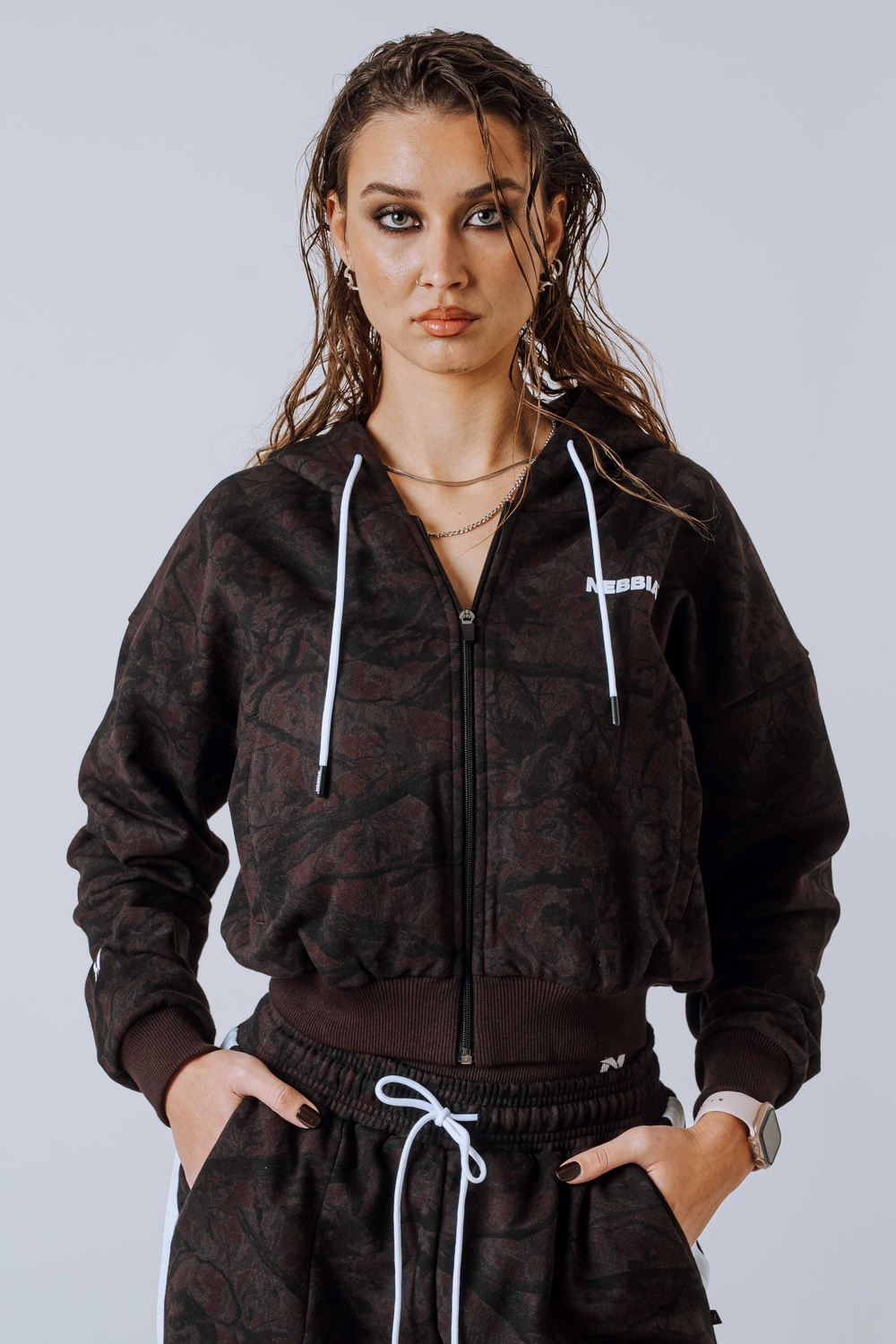 Худи Relaxed Zip Hoodie POWER 895 ТЕМНО-КОРИЧНЕВЫЙ КАМУФЛЯЖ