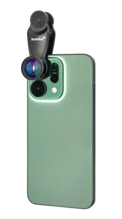 Набор объективов для смартфона Levenhuk Lens S7 - на смартфоне