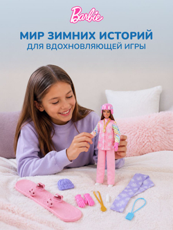Кукла подвижная Barbie Сноубордистка