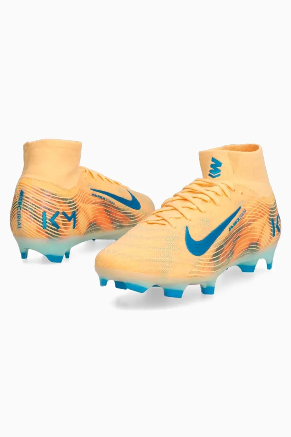 Бутсы Nike Zoom Mercurial Superfly 10 Elite Mbappe FG - оранжевый