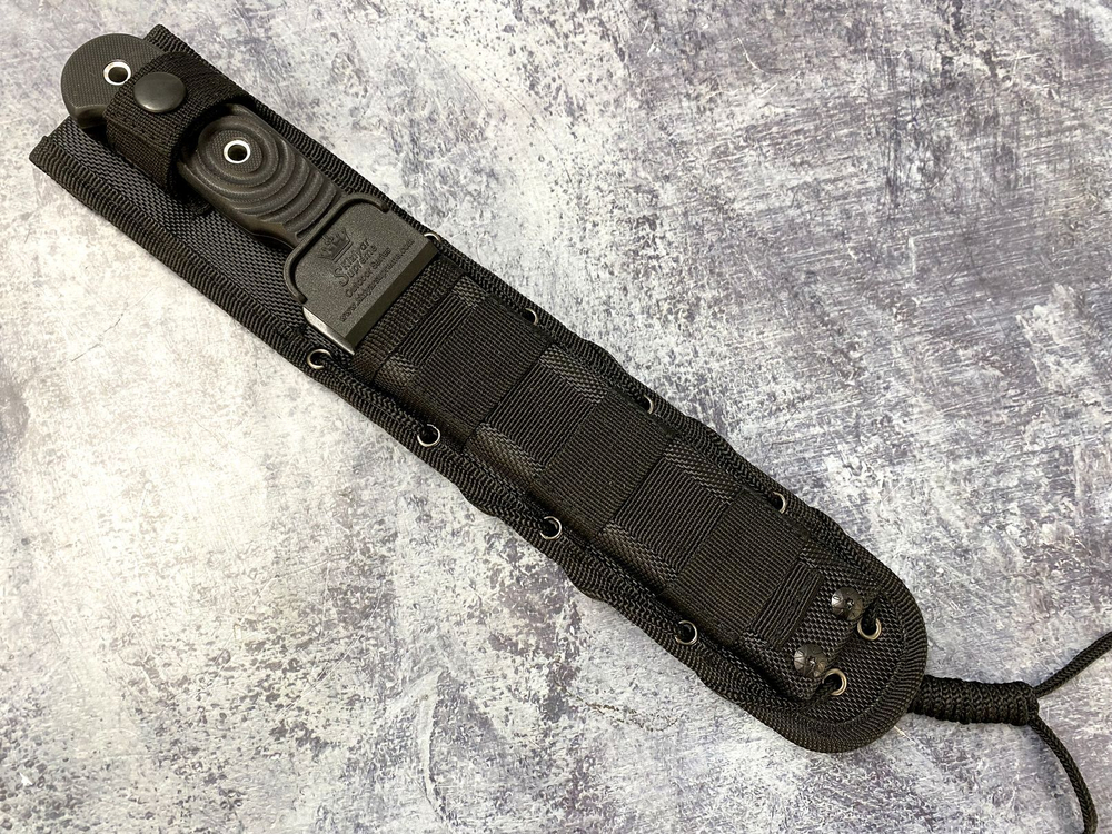 Туристический нож Vendetta AUS-8 Black Titanium