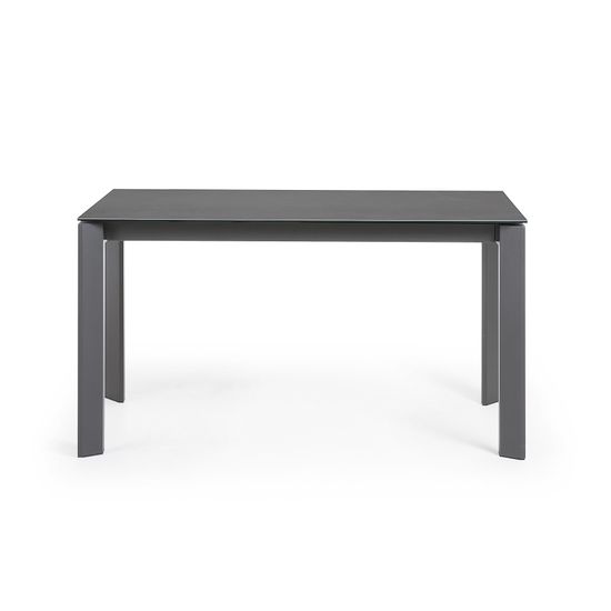 Стол Atta 140 (200) x90 антрацит керамика Испания