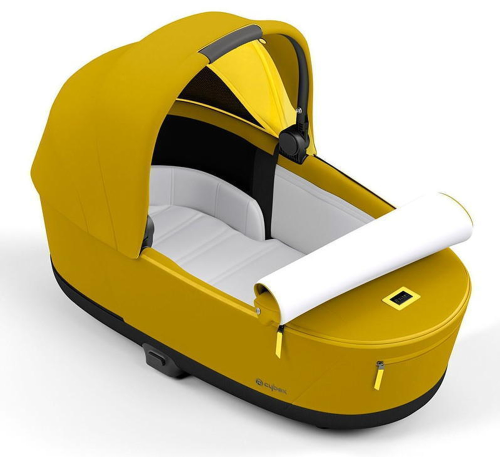 Коляска для новорожденных Cybex Priam IV Rosegold Mustard Yellow