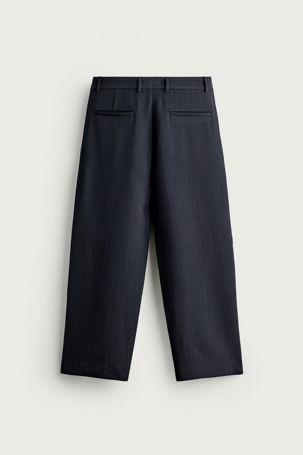 ZARA БРЮКИ RELAXED FIT СО СКЛАДКАМИ, ПОЛОСКИ