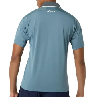 Мужское теннисное поло Asics Match Jacquard - foggy teal