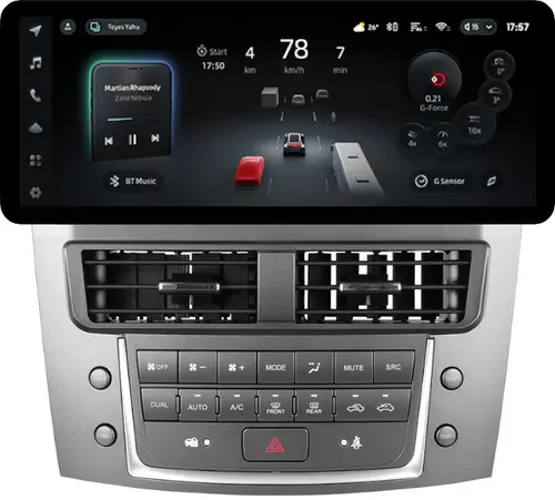 Магнитола для Lexus IS250 XE20 2005-2013 (ШГУ монохром) - Teyes CC4PRO монитор 12.3" 2K QLED + рамка LUX, Android 13, Быстрейшая, Snapdragon 778G, ИИ, CarPlay, DSP, 4G SIM-слот