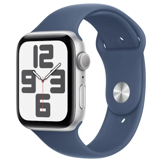 Часы Apple Watch SE (2024) 44mm Aluminium Case, Sport Band (Серебристый) S/M