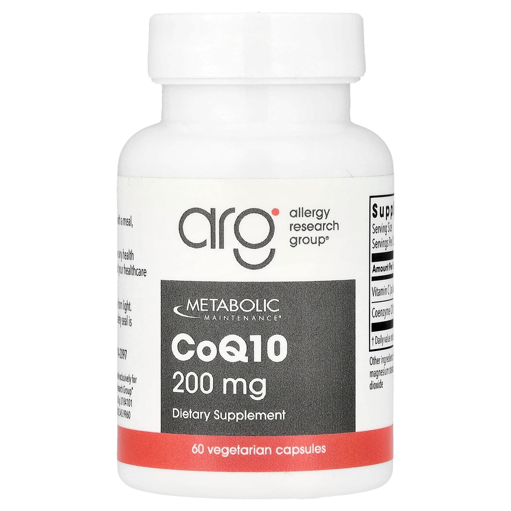 Metabolic Maintenance, коэнзимQ10, 200 мг, 60 вегетарианских капсул