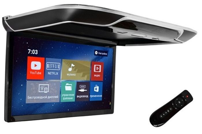 Монитор потолочный - ERGO ER22AND с экраном 22” (1920х1080 FullHD, Android,Смарт ТВ, ) черн