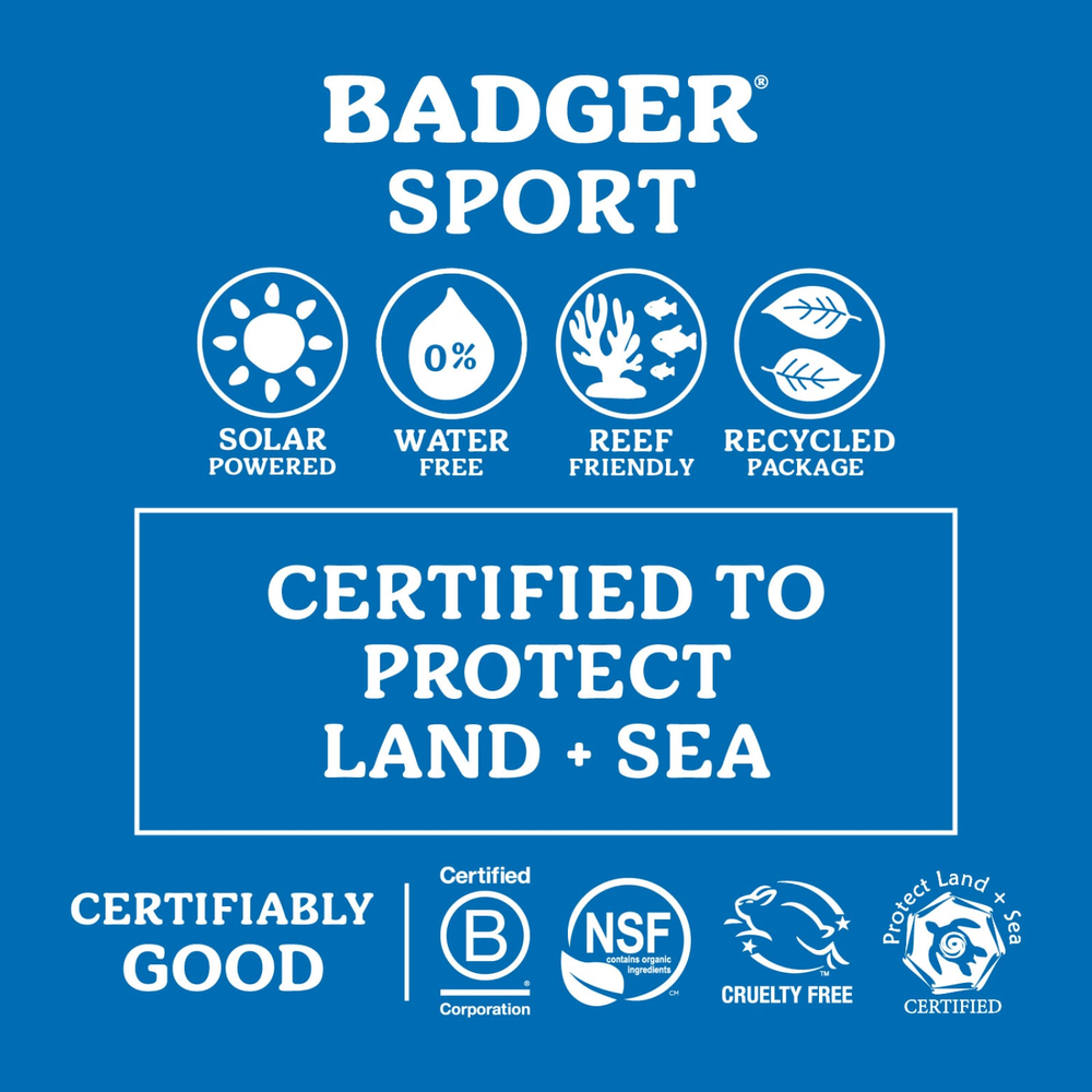 Badger, Sport, минеральный крем от загара, SPF 40, без запаха, 87 мл (2,9 жидк. унции)