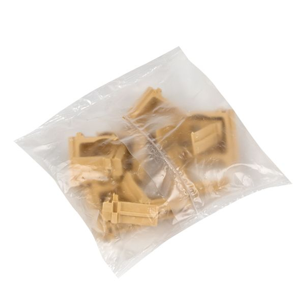 Крепеж-клипса d25 мм (10 шт) светлое дерево EKF-Plast (10.00 шт.)