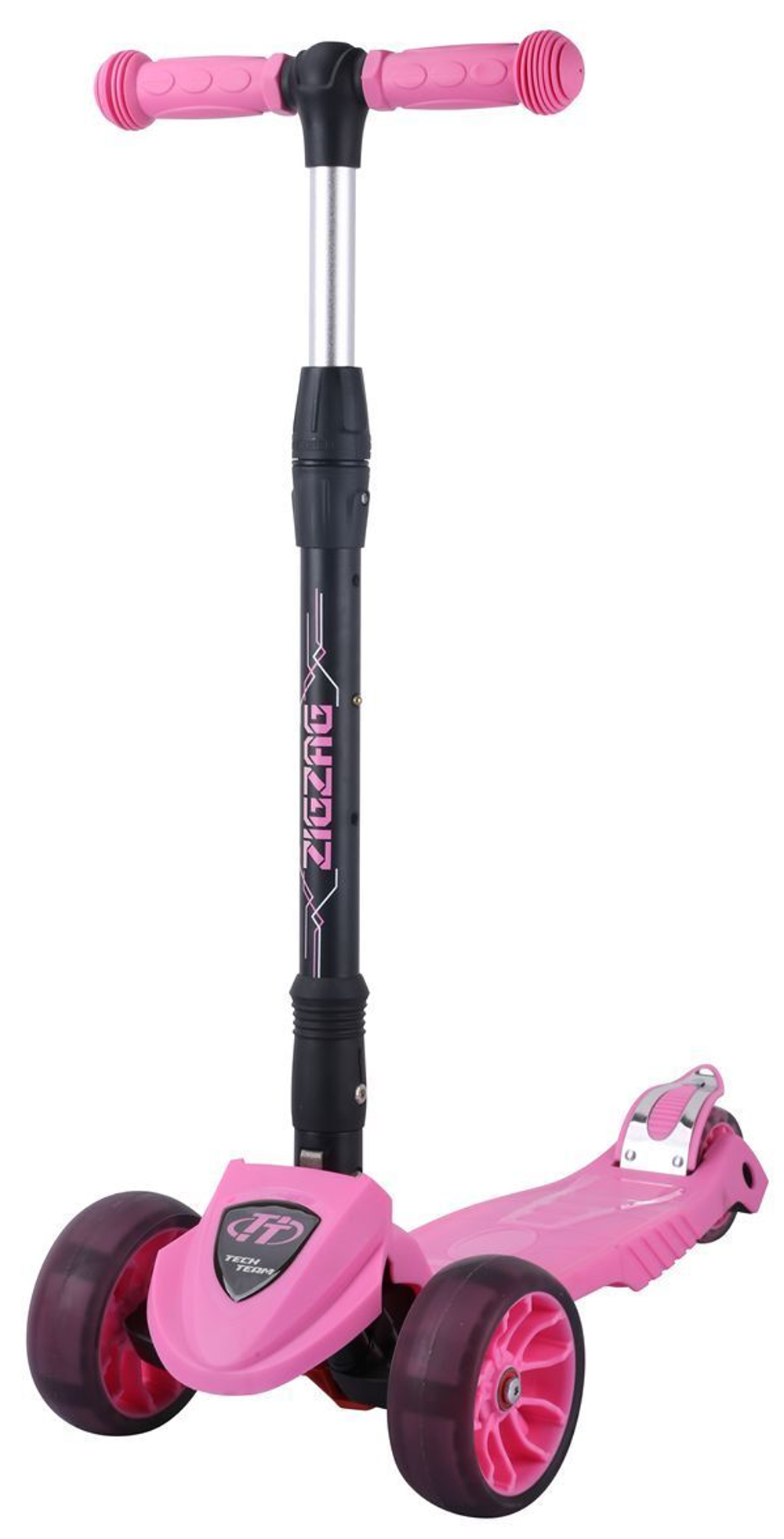 Самокат Tech Team  ZigZag pink 1/4 розовый