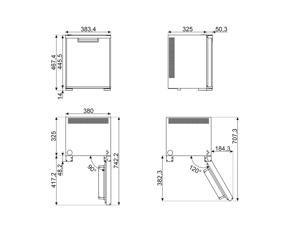 Минибар Smeg MTE30