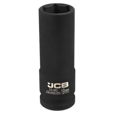 Головка ударная глубокая тонкостенная 1/2'', 19мм (6гр.) JCB JCB-4458519TH