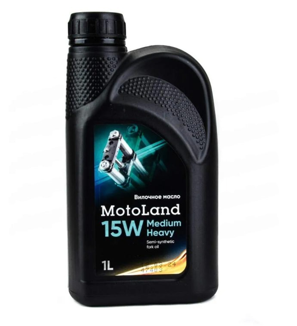 Масло гидравлическое MOTOLAND Fork oil Medium Heavy 15W 1л