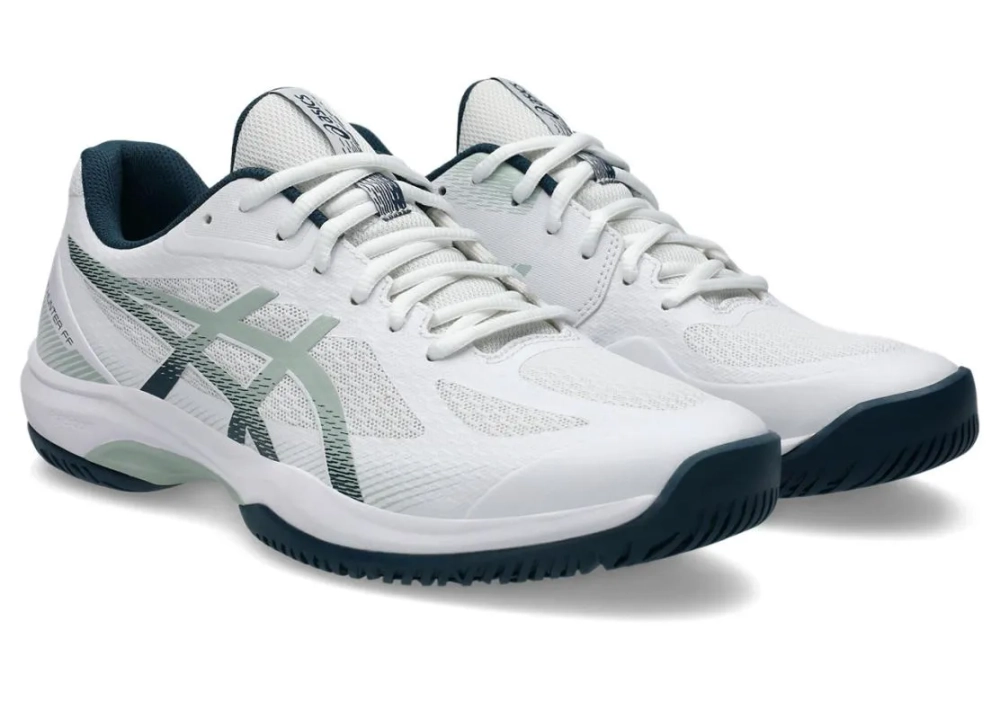Мужские кроссовки для сквоша/бадминтона Asics Court Hunter FF - white/lichen rock