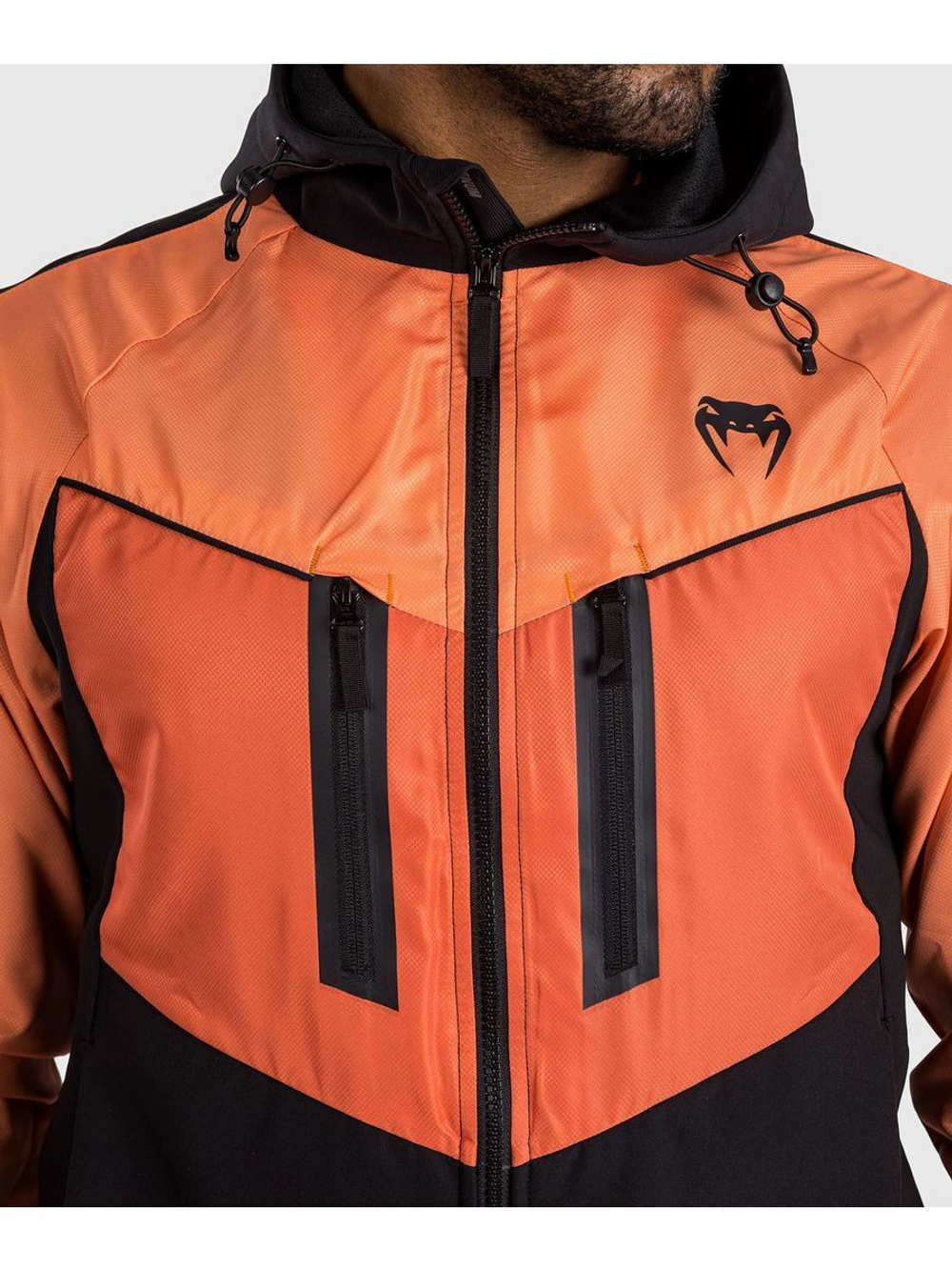 Ветровка спортивная Venum Laser 3.0 Black/Orange