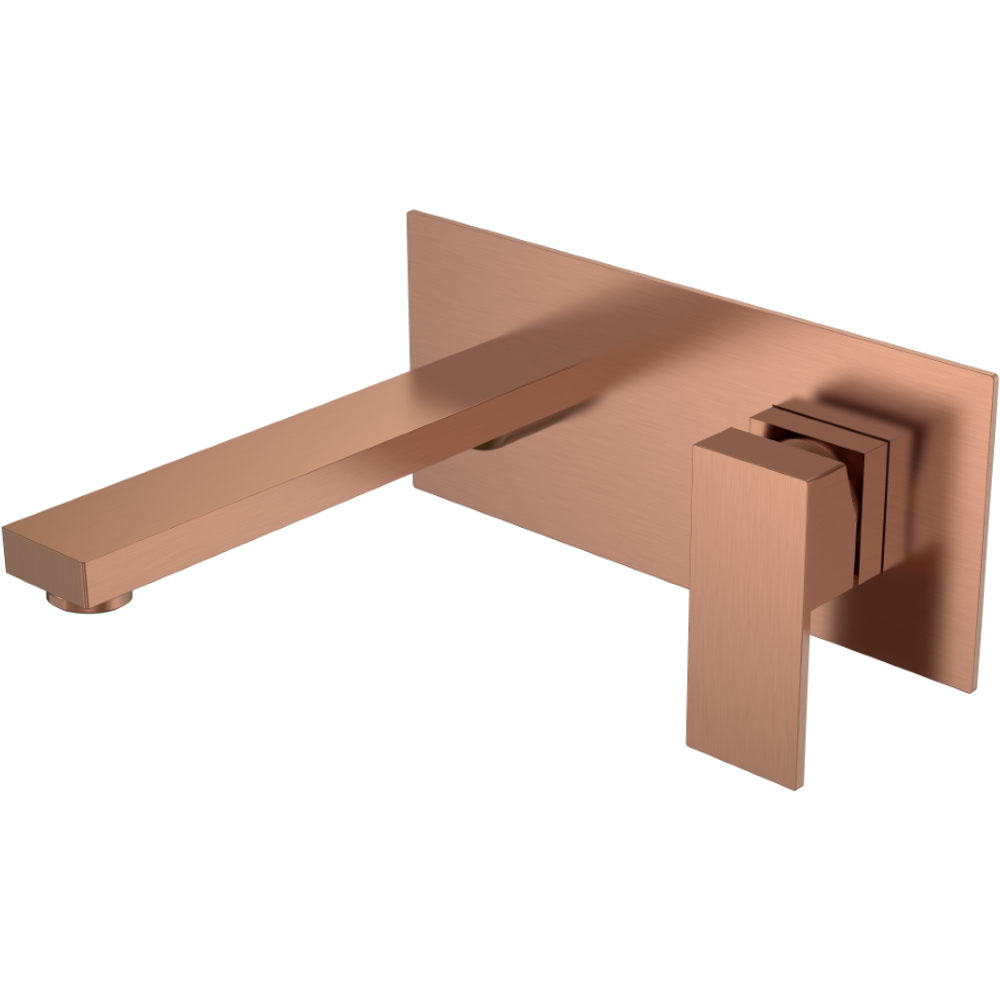 Смеситель для раковины Boheme Qubic 475-CB С ВНУТРЕННЕЙ ЧАСТЬЮ, Copper Brushed