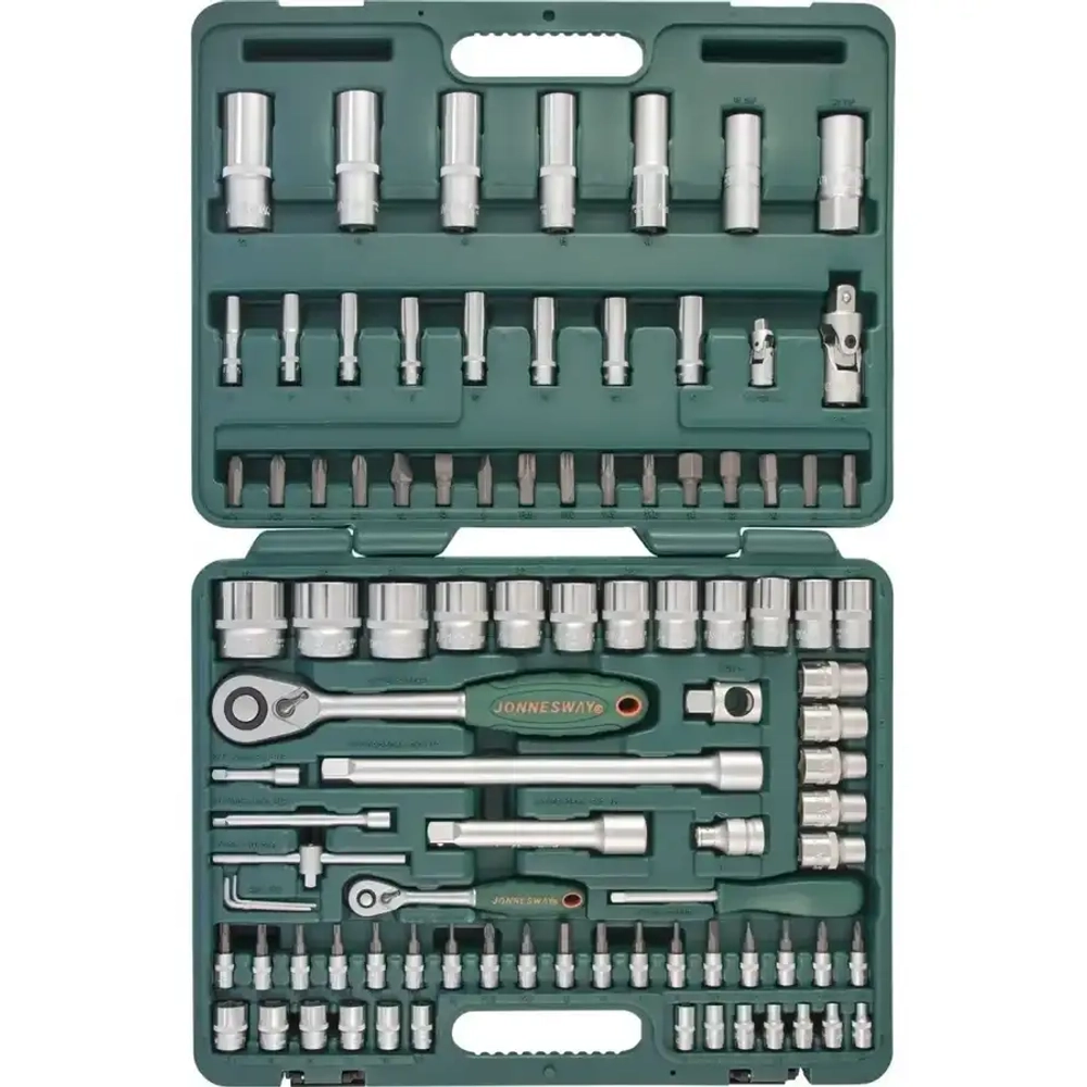 Набор инструмента универсальный 1/4", 1/2"DR, 94 предмета JONNESWAY S04H52494S