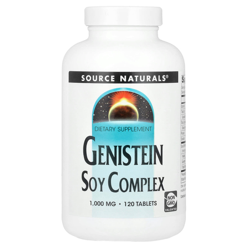 Source Naturals, генистеин, соевый комплекс, 120 таблеток