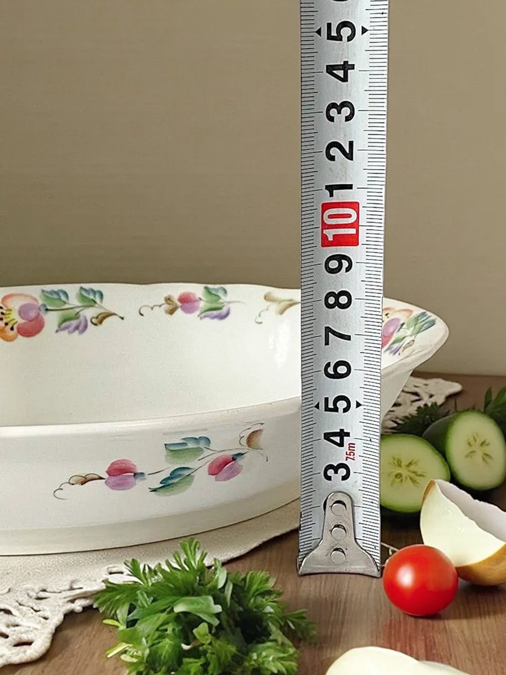 Салатник из фаянса большой Полянка 0.7л