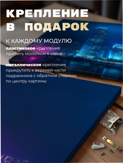 Картина Тихая Венеция модульная 50x70см 3шт.