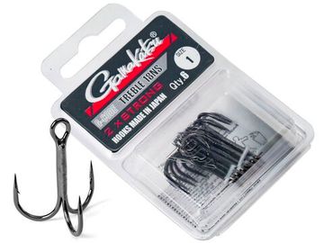 Крючки-тройники Gamakatsu TREBLE 18 BLACK разм. 01 6шт.