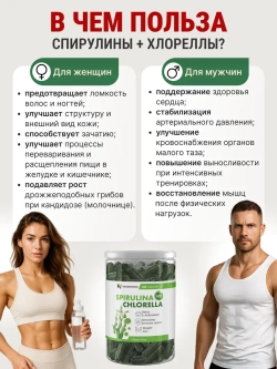 Микс Спирулина+хлорелла (360 капсул)