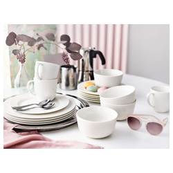 IKEA OFANTLIGT (ИКЕА ОФАНТЛИГТ) — Тарелка, белая, 22 см, фото 6