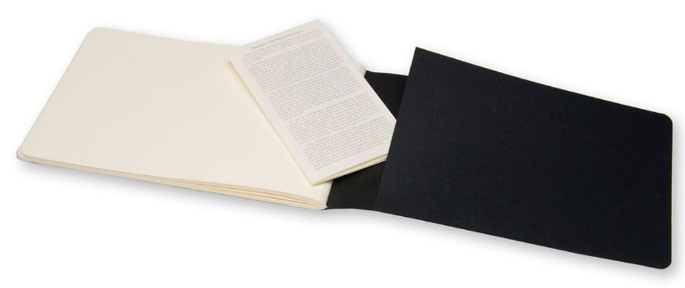 Блокнот для рисования Moleskine Cahier Large 130х210мм обложка картон 88стр черный (ARTSKA3)