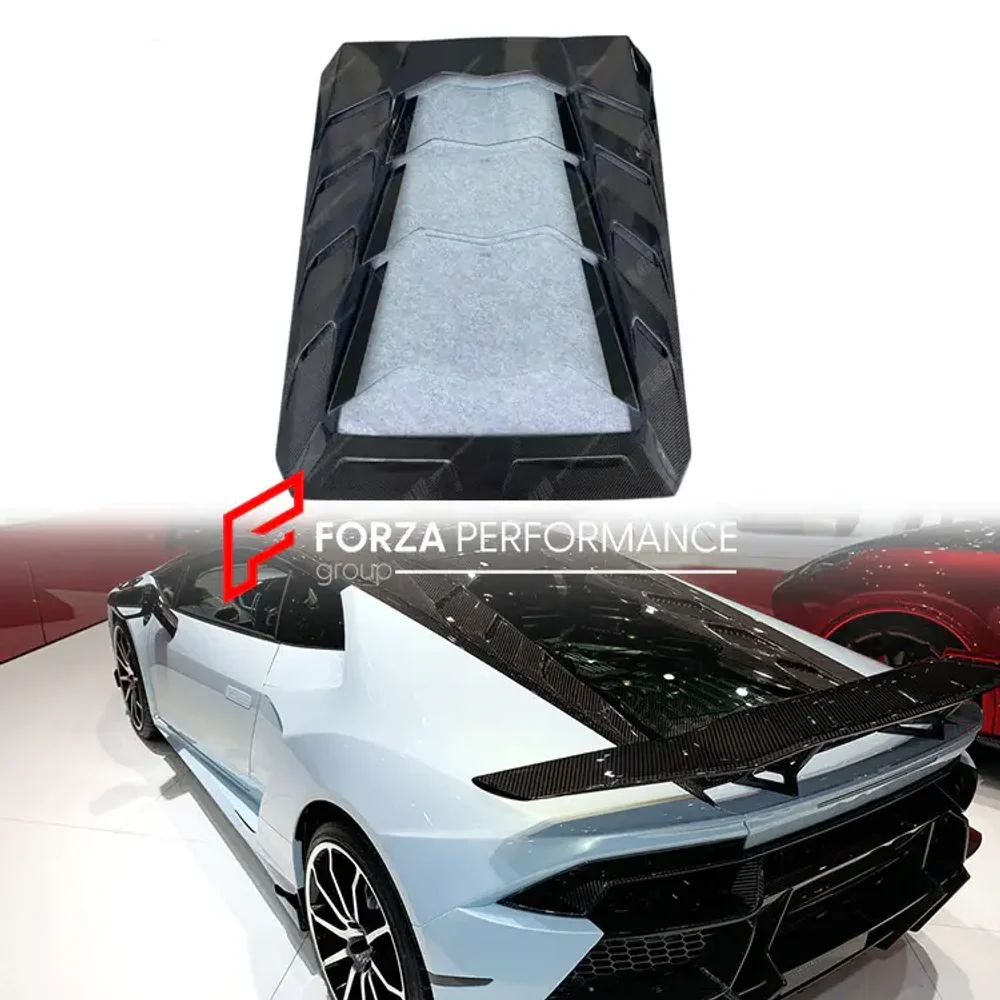 Карбоновая крышка двигателя для Lamborghini Huracan LP580-2 LP610-4 Coupe Ламборгини Хуракан