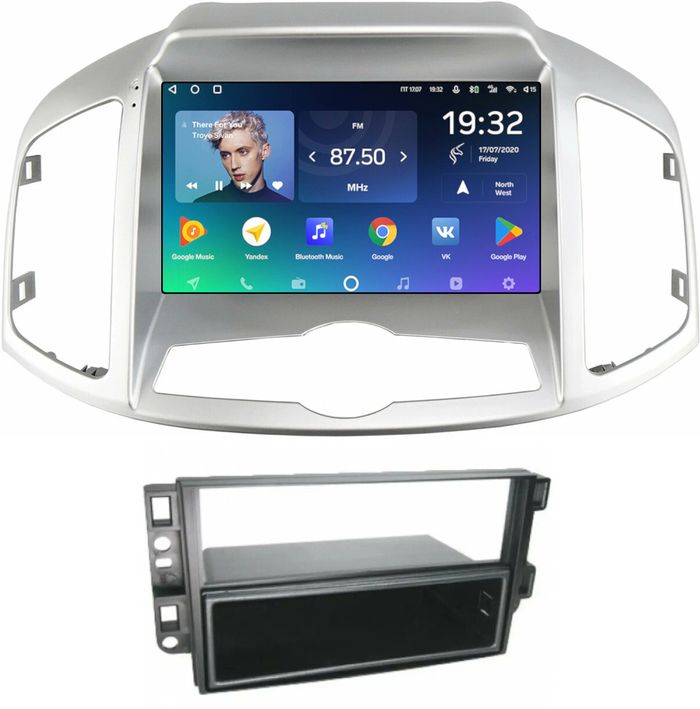 Магнитола для Chevrolet Captiva 2011-2015 (перенос БК вниз) - Teyes CC2 PLUS монитор 9" QLED, Android 10, Быстрая, SIM-слот