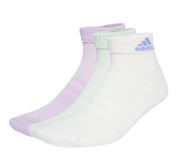 Носки для тенниса Adidas Cushioned Sportswear Ankle 3P — powder plum/white/halo mint