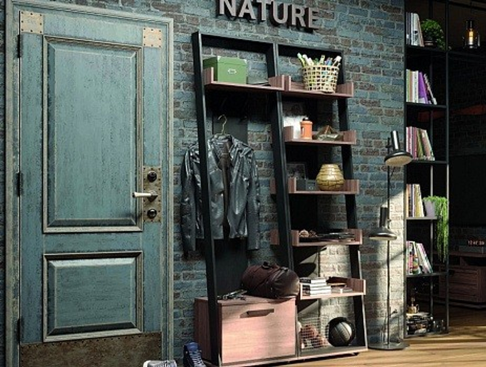 Стеллаж Nature 95, дуб табачный